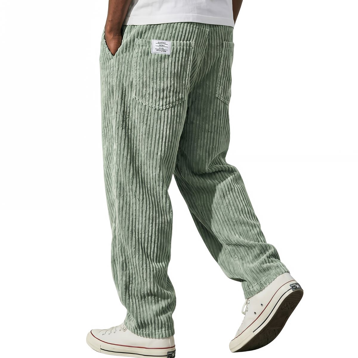 Vasco | Pantaloni in velluto a coste con vita elastica da uomo