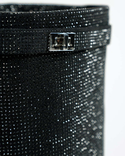Fernanda | Stivali con paillettes e punta a stiletto per donna