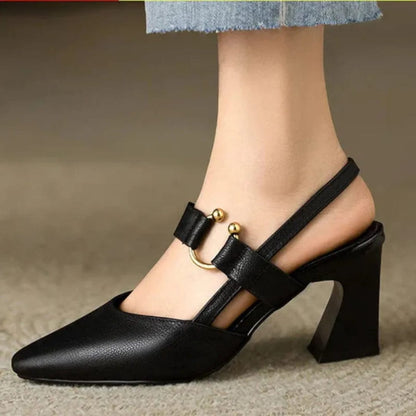 Vera | Décolleté slingback con tacco a blocco per donna