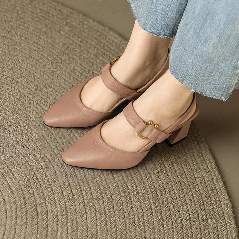 Vera | Décolleté slingback con tacco a blocco per donna
