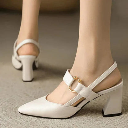 Vera | Décolleté slingback con tacco a blocco per donna