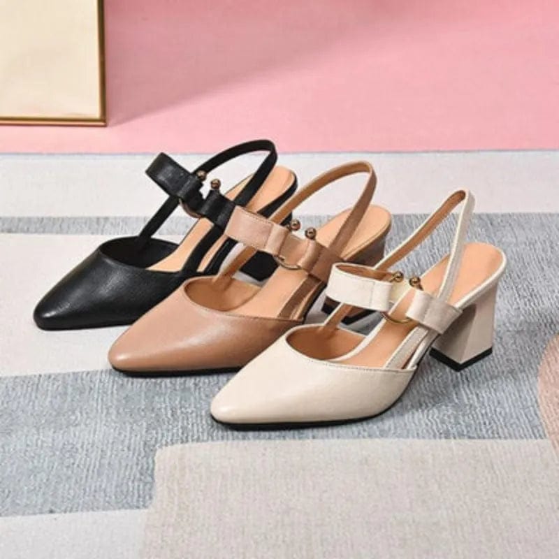 Vera | Décolleté slingback con tacco a blocco per donna