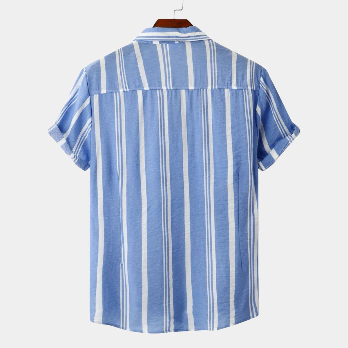 Manuel | Camicia a righe verticali a maniche corte da uomo