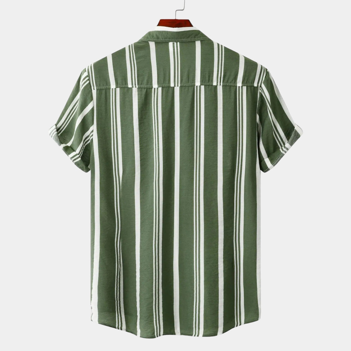 Manuel | Camicia a righe verticali a maniche corte da uomo