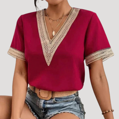 Gemma | Blusa Donna Leggera in Pizzo per l'Estate