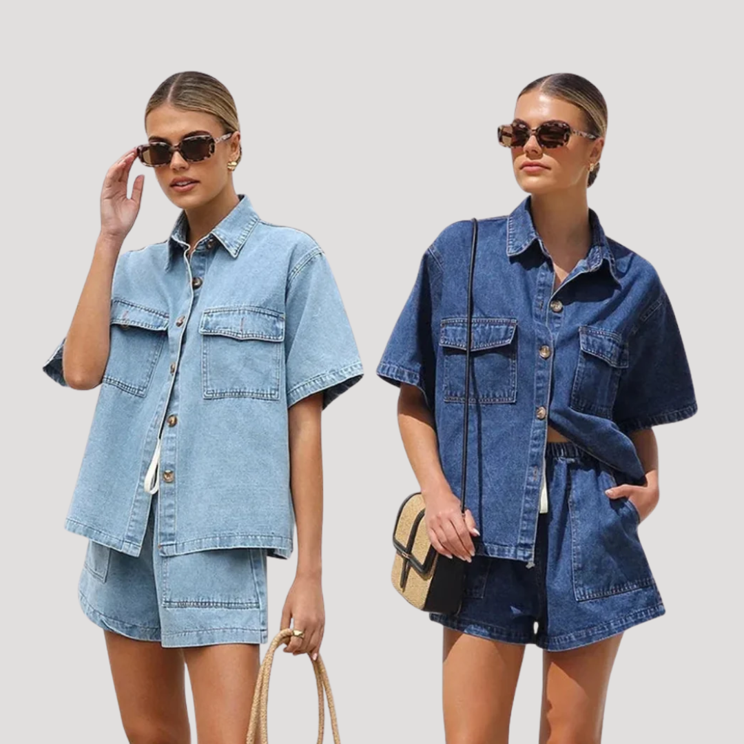 Agnese | Completo Denim Donna Corto Estate