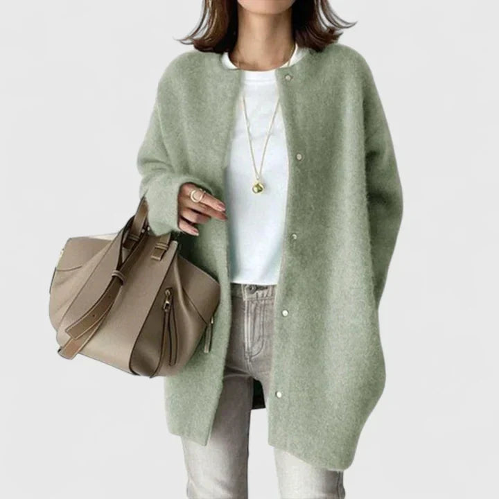 Rocio | Gilet Donna Elegante con Bottoni Maniche Lunghe