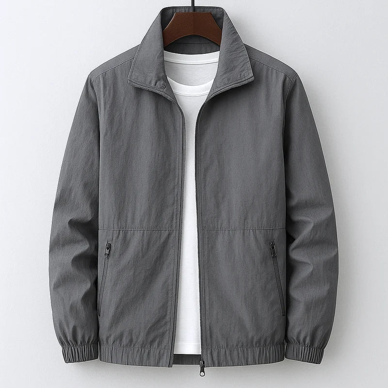Sebastiano | Giacca bomber con zip e colletto alto da uomo