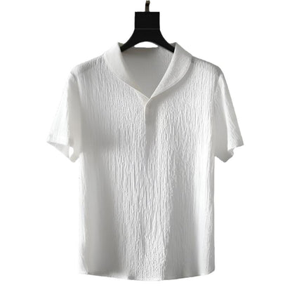 Amedeo | Completo polo e pantaloni con colletto sciallato da uomo