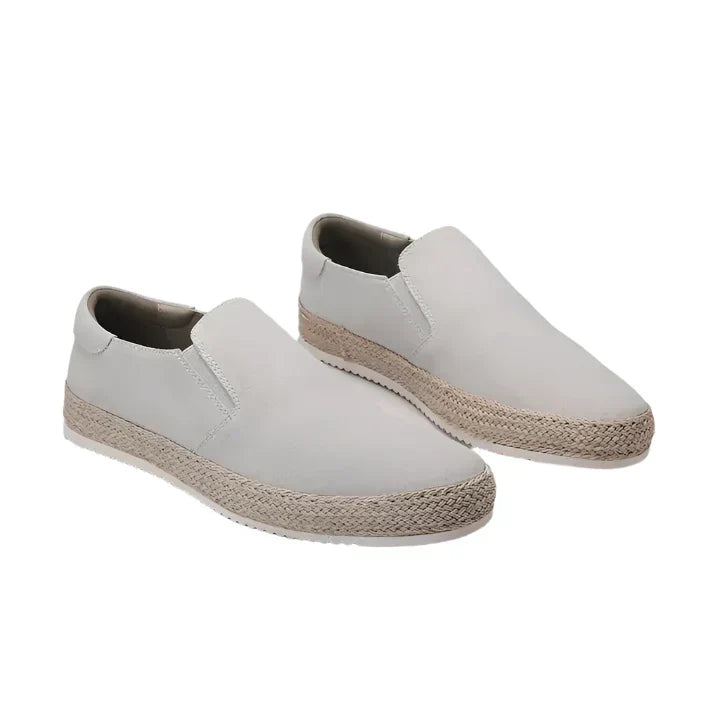Gregorio | Scarpe slip-on effetto camoscio con bordo in corda da uomo