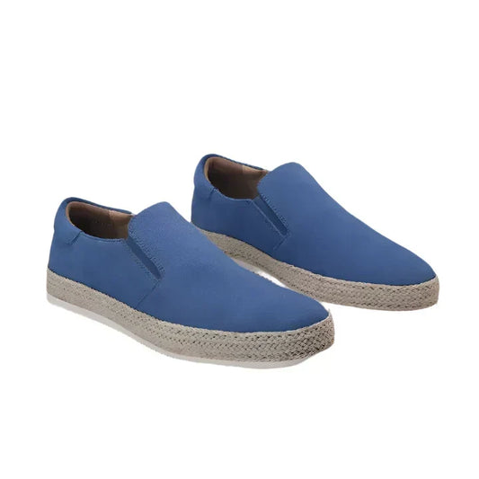 Gregorio | Scarpe slip-on effetto camoscio con bordo in corda da uomo