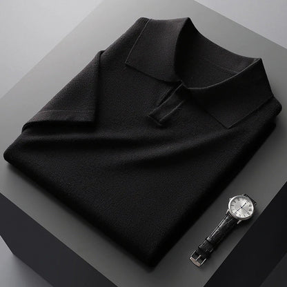 Rocco | Polo a maglia con scollo a V e colletto da uomo