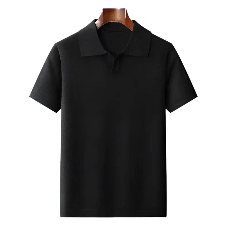 Rocco | Polo a maglia con scollo a V e colletto da uomo