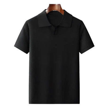 Rocco | Polo a maglia con scollo a V e colletto da uomo