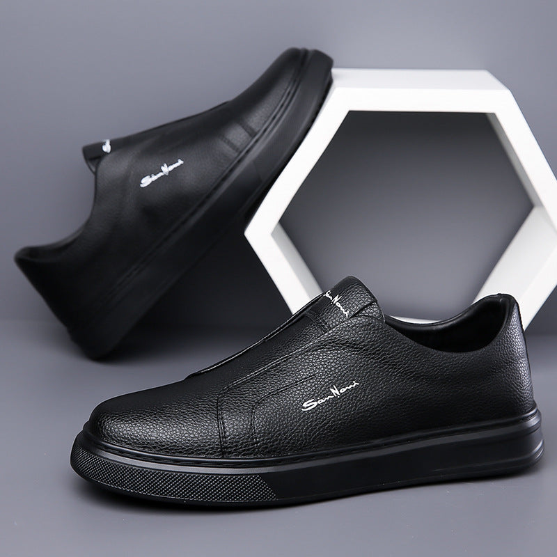 Ferdinando | Scarpe slip-on con suola bianca spessa da uomo