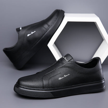 Ferdinando | Scarpe slip-on con suola bianca spessa da uomo