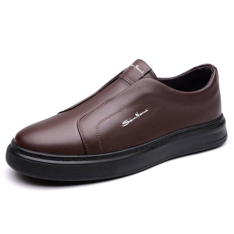 Ferdinando | Scarpe slip-on con suola bianca spessa da uomo