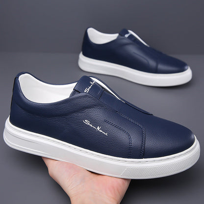 Ferdinando | Scarpe slip-on con suola bianca spessa da uomo