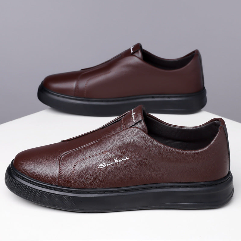 Ferdinando | Scarpe slip-on con suola bianca spessa da uomo