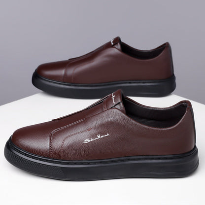 Ferdinando | Scarpe slip-on con suola bianca spessa da uomo