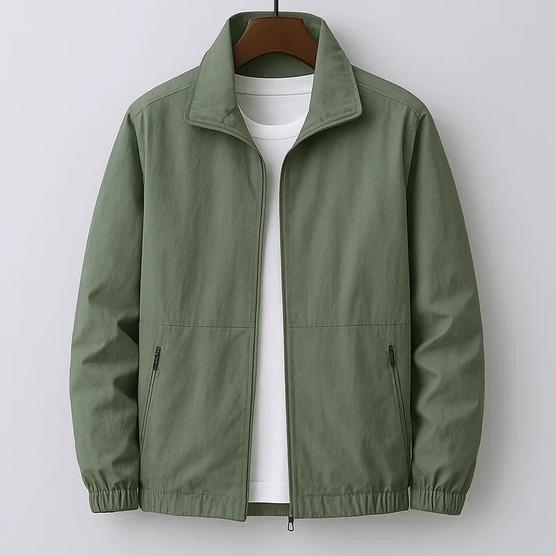 Sebastiano | Giacca bomber con zip e colletto alto da uomo