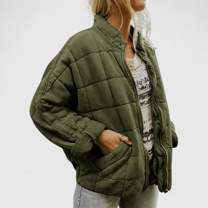 Elena | Giacca Trapuntata Donna Con Zip Casual
