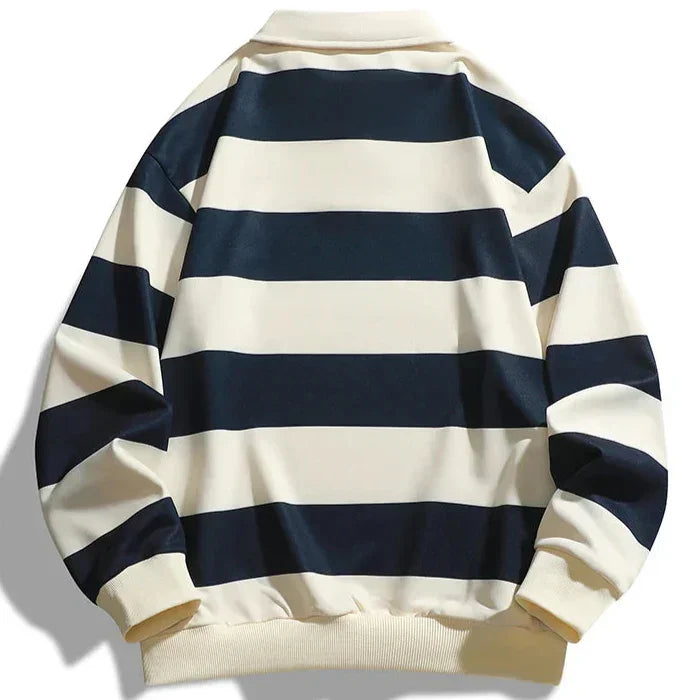 Hafford | Polo a righe a maniche lunghe da uomo