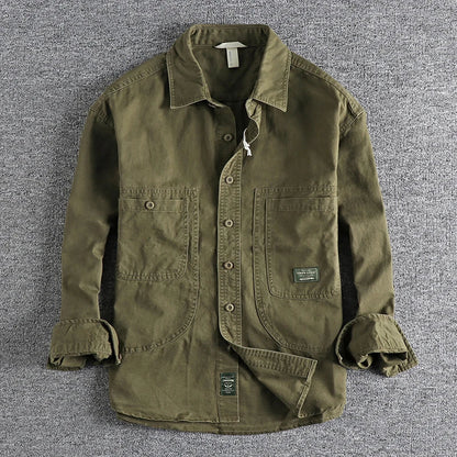 Corrado | Camicia da lavoro con tasche applicate da uomo