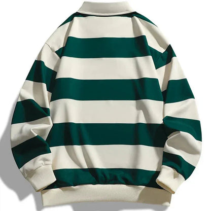 Hafford | Polo a righe a maniche lunghe da uomo