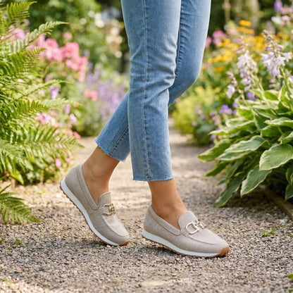 Brooke | Sneaker mocassino con dettaglio dorato per donna