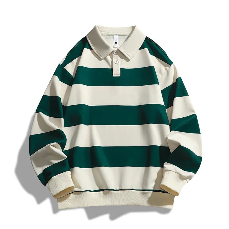 Hafford | Polo a righe a maniche lunghe da uomo