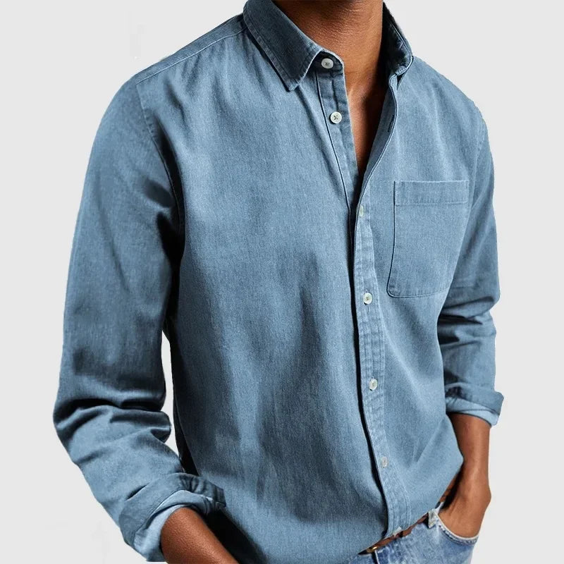 Riccardo | Camicia button-down con taschino da uomo
