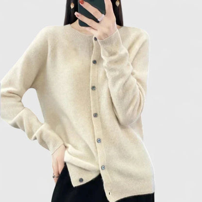 Flavia | Pull Donna Elegante con Bottoni Maniche Lunghe
