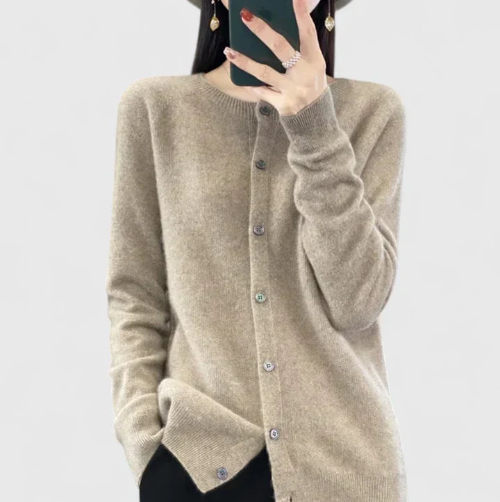Flavia | Pull Donna Elegante con Bottoni Maniche Lunghe