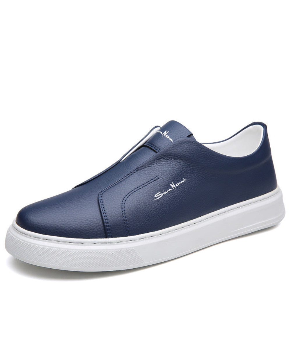 Ferdinando | Scarpe slip-on con suola bianca spessa da uomo