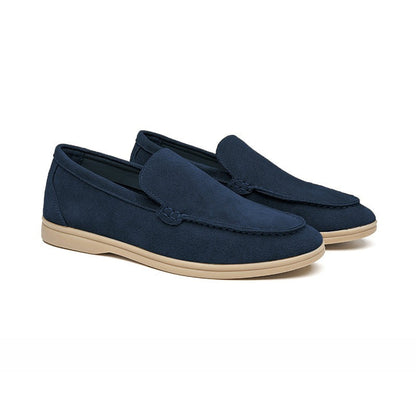 Osvaldo | Mocassini effetto camoscio slip-on con suola in gomma da uomo