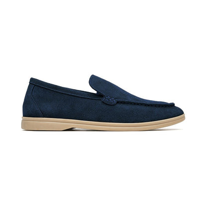 Osvaldo | Mocassini effetto camoscio slip-on con suola in gomma da uomo