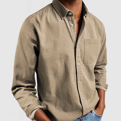 Riccardo | Camicia button-down con taschino da uomo