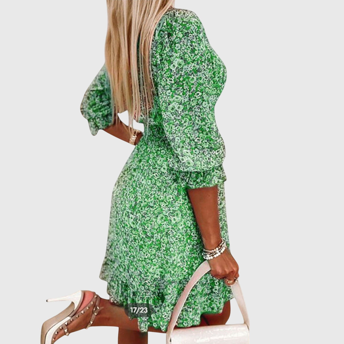Ava | Abito Corto Donna Bohémien Chic Stampato Floreale