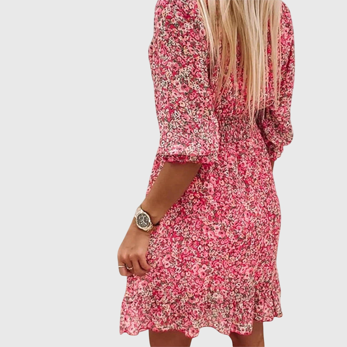 Ava | Abito Corto Donna Bohémien Chic Stampato Floreale