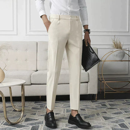 Leone | Pantaloni eleganti a vita alta con tasche da uomo
