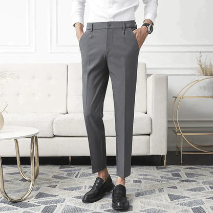 Leone | Pantaloni eleganti a vita alta con tasche da uomo