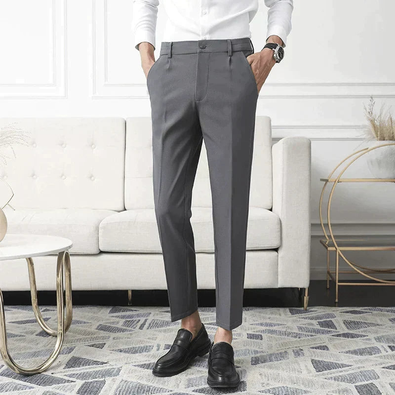 Luciano | Pantaloni eleganti a sigaretta con tasche laterali da uomo