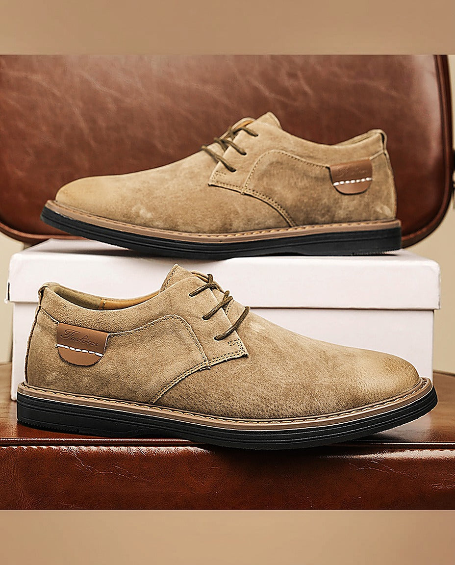 Valdemaro | Scarpe derby stringate con suola in gomma da uomo
