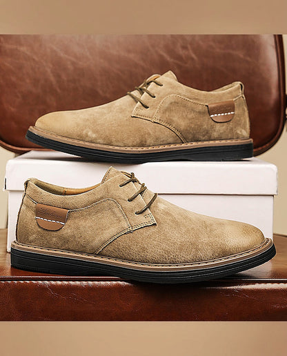 Valdemaro | Scarpe derby stringate con suola in gomma da uomo