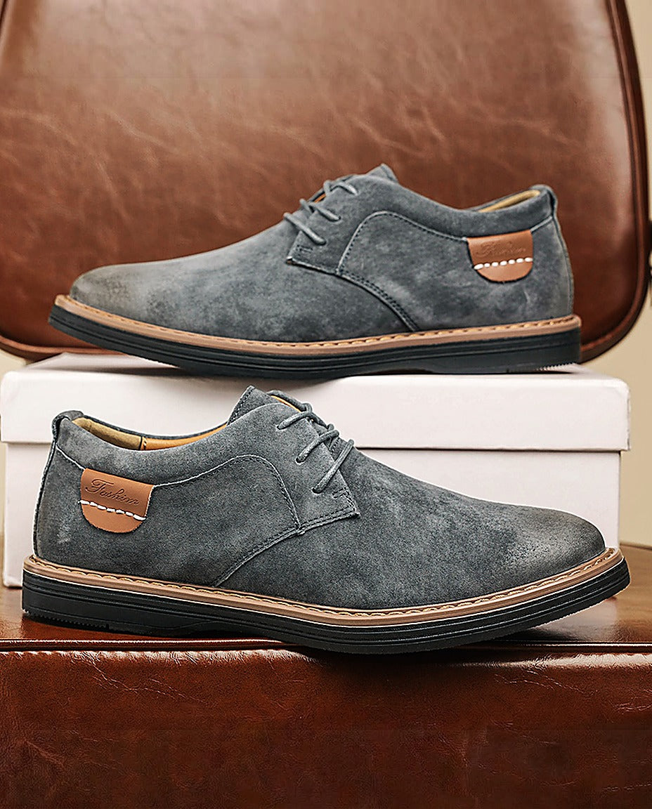 Valdemaro | Scarpe derby stringate con suola in gomma da uomo