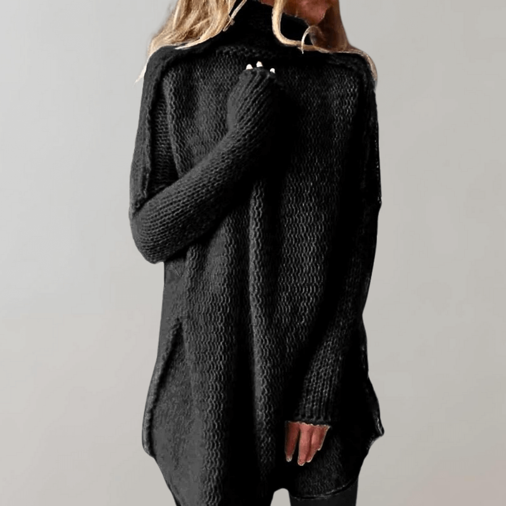 Nathalie | Maglione Lungo Donna Collo Alto