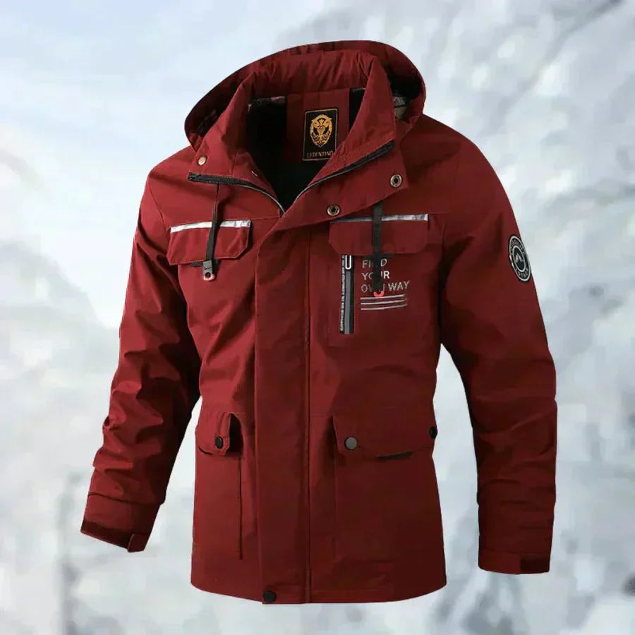 Aria | Giacca outdoor con cappuccio e tasche da uomo