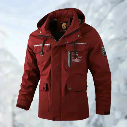 Aria | Giacca outdoor con cappuccio e tasche da uomo