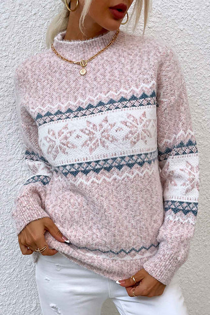 Fiamma | Maglione Fair Isle a girocollo per donna